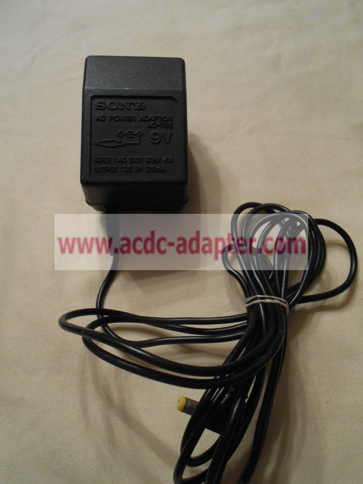 New Genuine Sony AC-T35 9V-210mA 120V-60Hz-4W AC DC Adapter Power Supply - Click Image to Close
